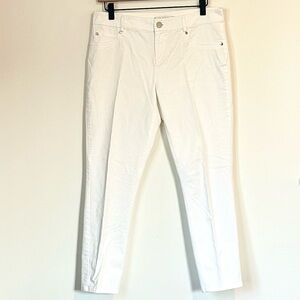 DKNYC Classic White Trousers - Size: 8